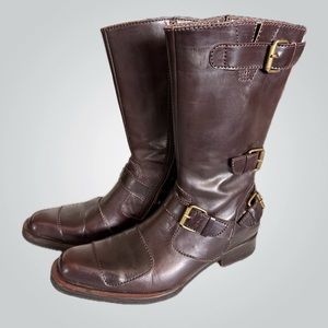 Etiqueta Negra Dark Brown Leather Boots - Size 8 Mens